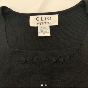 black square neckline sweater shirt